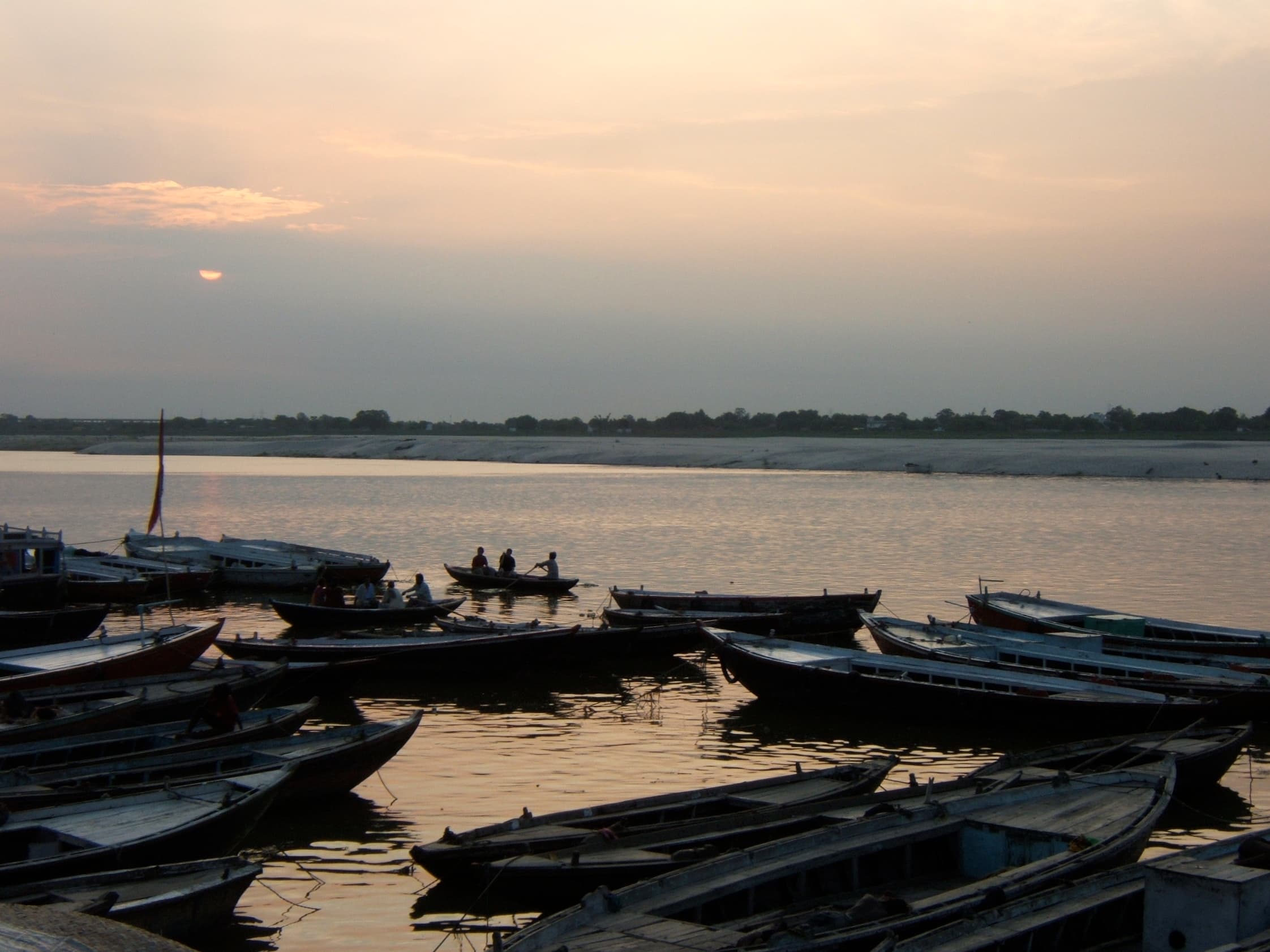Sunrise over the Ganges near Varanasi
